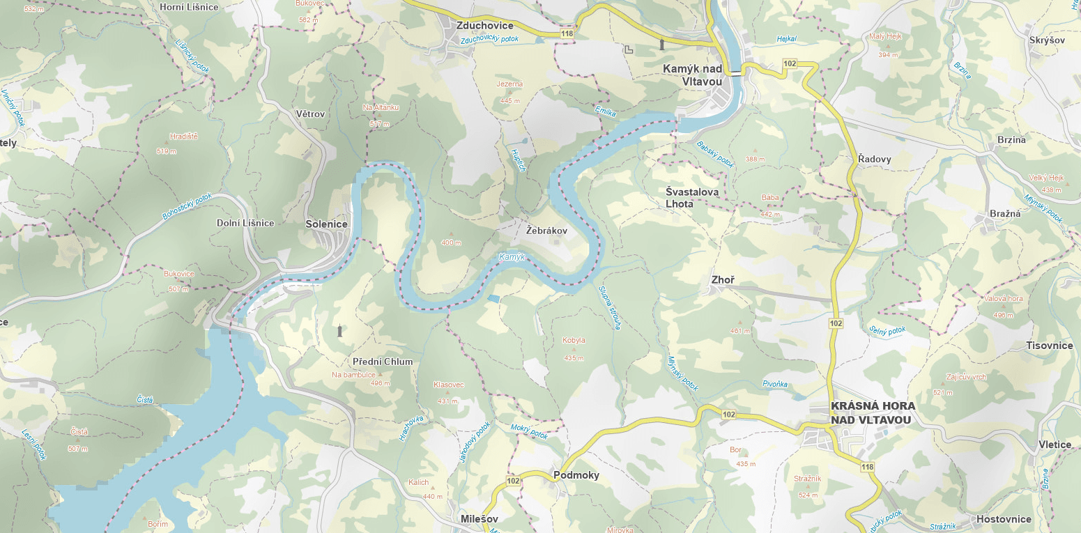 Predaj pozemku 19.578 m², Krásná Hora nad Vltavou, Středočeský kraj Predaj pozemku 19.578 m², Krásná Hora nad Vltavou, Středočeský kraj