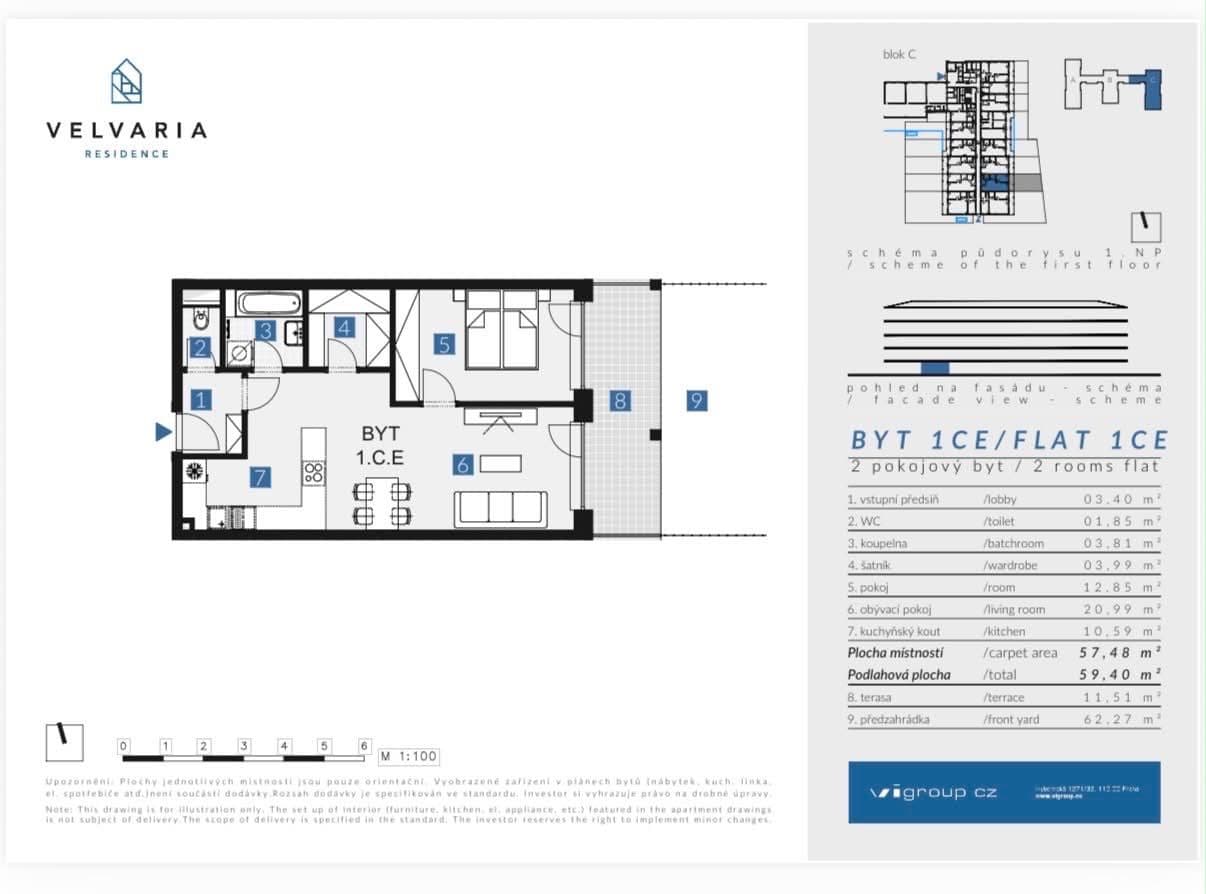Prenájom bytu 2-izbový 59 m², Velvarská, Horoměřice, Středočeský kraj Prenájom bytu 2-izbový 59 m², Velvarská, Horoměřice, Středočeský kraj