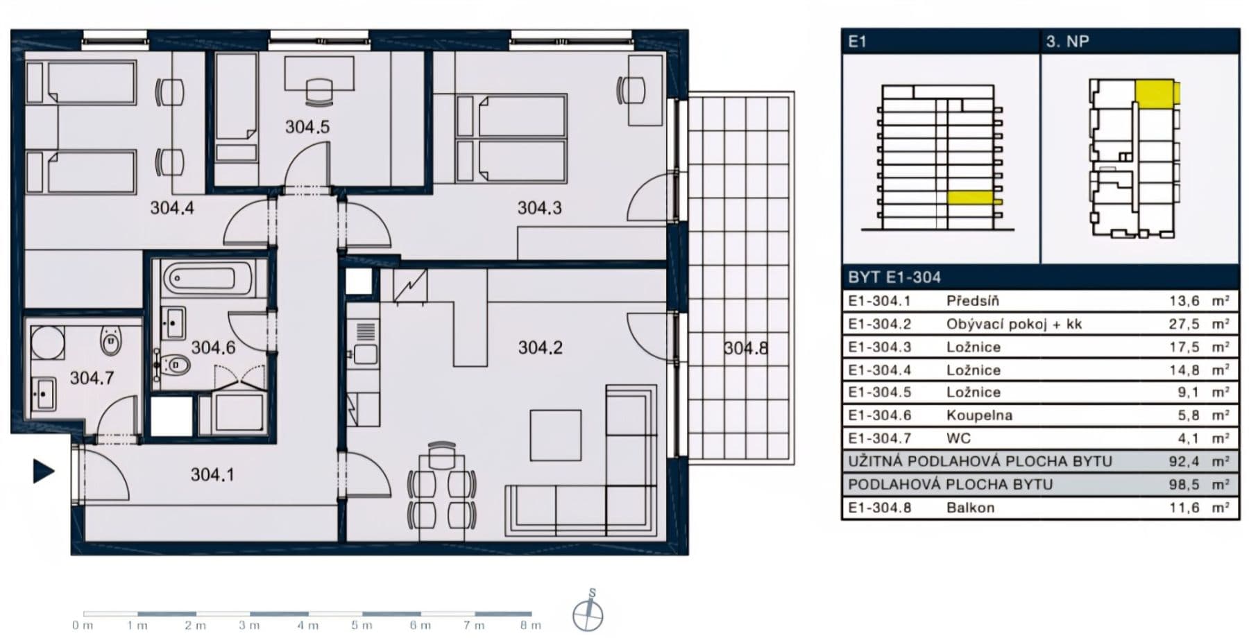 Predaj bytu 4-izbový 92 m², Zvěřinova, Praha, Praha Predaj bytu 4-izbový 92 m², Zvěřinova, Praha, Praha