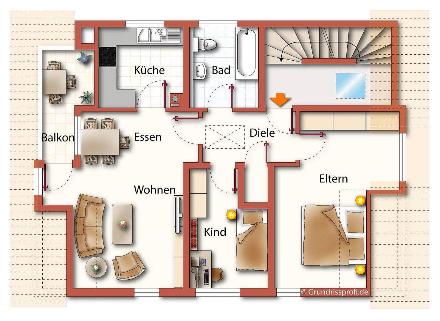Prenájom bytu 3-izbový 70 m², Krautheim, Bádensko-Wurttembersko Prenájom bytu 3-izbový 70 m², Krautheim, Bádensko-Wurttembersko