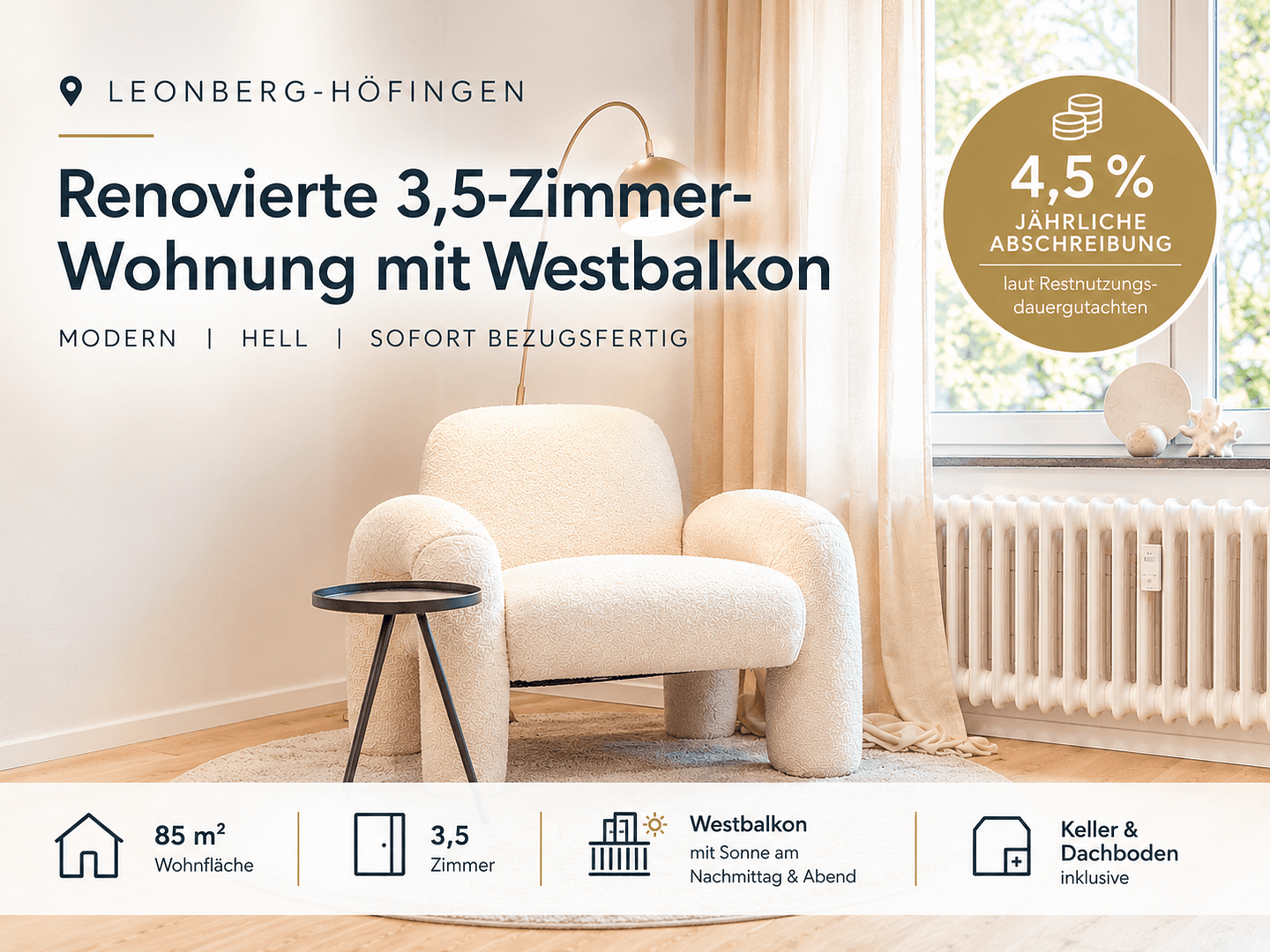 Predaj bytu 3-izbový 86 m², Leonberg, Bádensko-Wurttembersko Predaj bytu 3-izbový 86 m², Leonberg, Bádensko-Wurttembersko