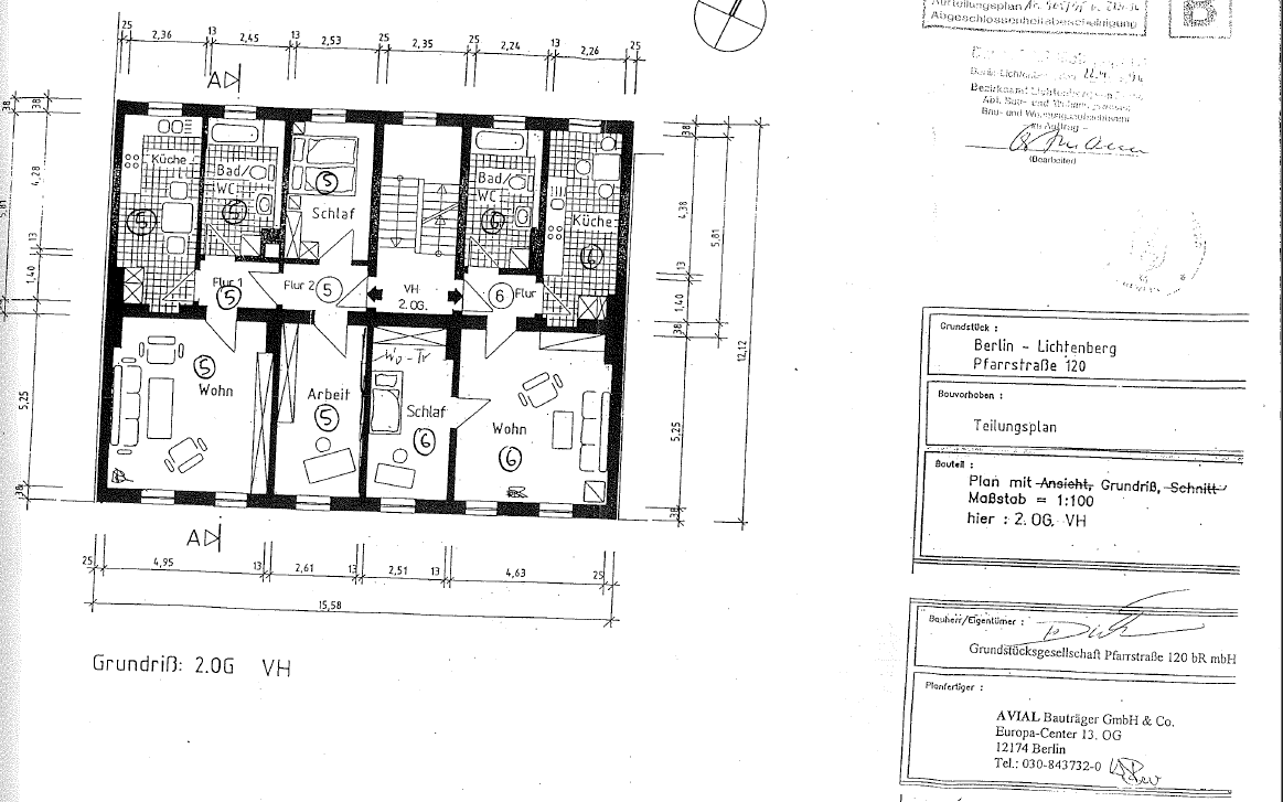 Predaj bytu 2-izbový 65 m², Pfarrstraße, Berlin, Berlín Predaj bytu 2-izbový 65 m², Pfarrstraße, Berlin, Berlín