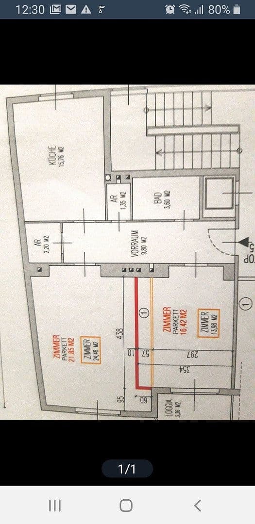 Prenájom bytu 2-izbový 73 m², Holzmeistergasse, Wien, Viedeň Prenájom bytu 2-izbový 73 m², Holzmeistergasse, Wien, Viedeň