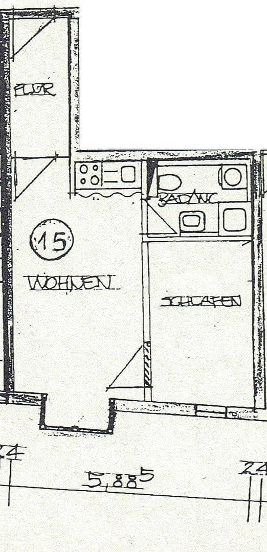 Prenájom bytu 2-izbový 39 m², Gartenstraße 10, Nürnberg, Bavorsko Prenájom bytu 2-izbový 39 m², Gartenstraße 10, Nürnberg, Bavorsko