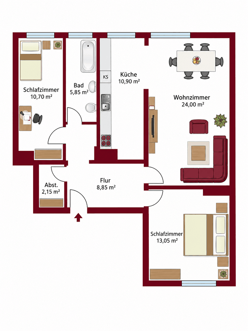 Predaj bytu 3-izbový 76 m², München, Bavorsko Predaj bytu 3-izbový 76 m², München, Bavorsko