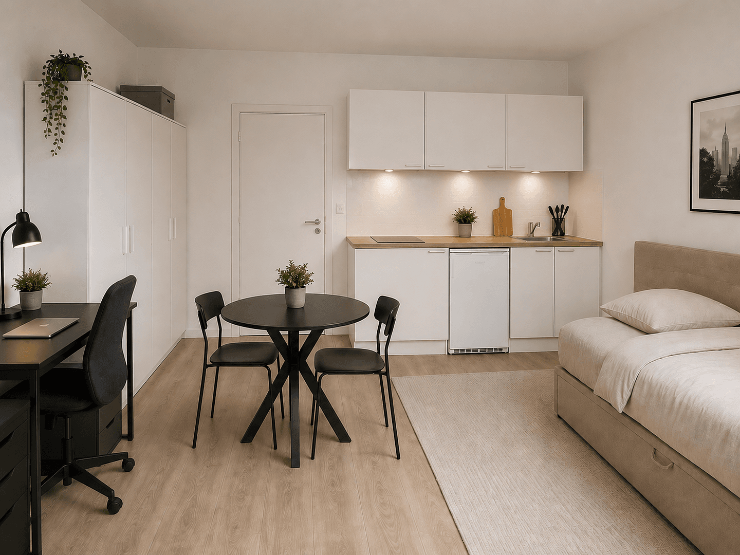 Prenájom bytu 1-izbový 18 m², Weimar, Durínsko Prenájom bytu 1-izbový 18 m², Weimar, Durínsko