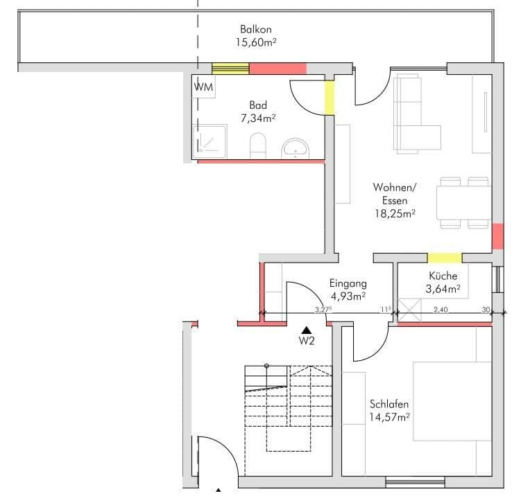 Predaj bytu 2-izbový 57 m², Jägerhölzlstraße 17, Lalling, Bavorsko Predaj bytu 2-izbový 57 m², Jägerhölzlstraße 17, Lalling, Bavorsko