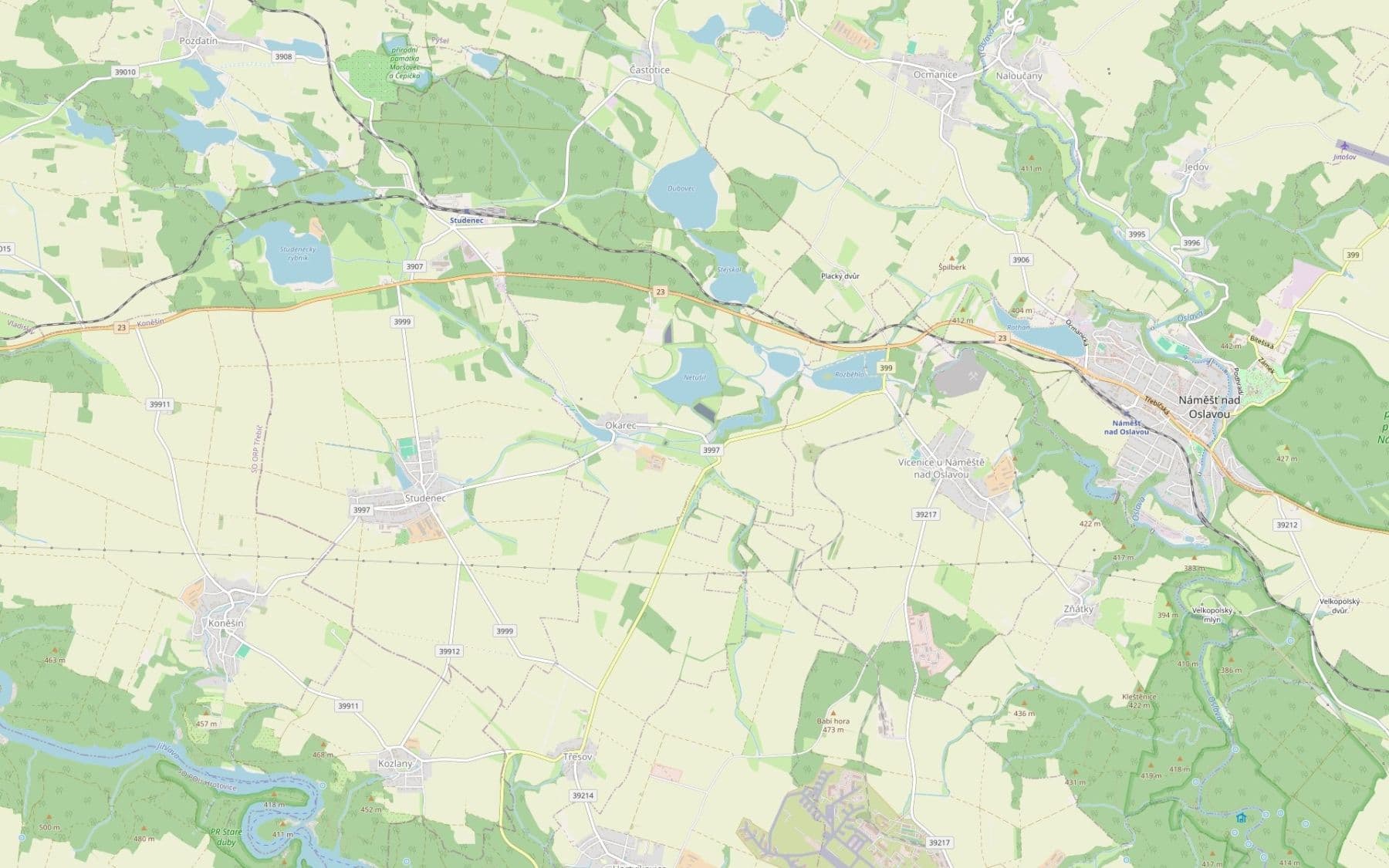 Predaj pozemku 11.243 m², Okarec, Kraj Vysočina Predaj pozemku 11.243 m², Okarec, Kraj Vysočina