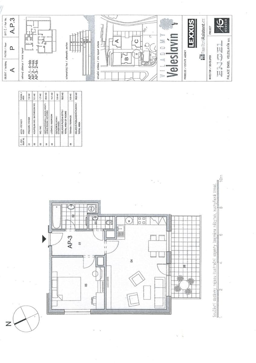 Predaj bytu 2-izbový 58 m², Pod Dvorem, Praha, Praha Predaj bytu 2-izbový 58 m², Pod Dvorem, Praha, Praha