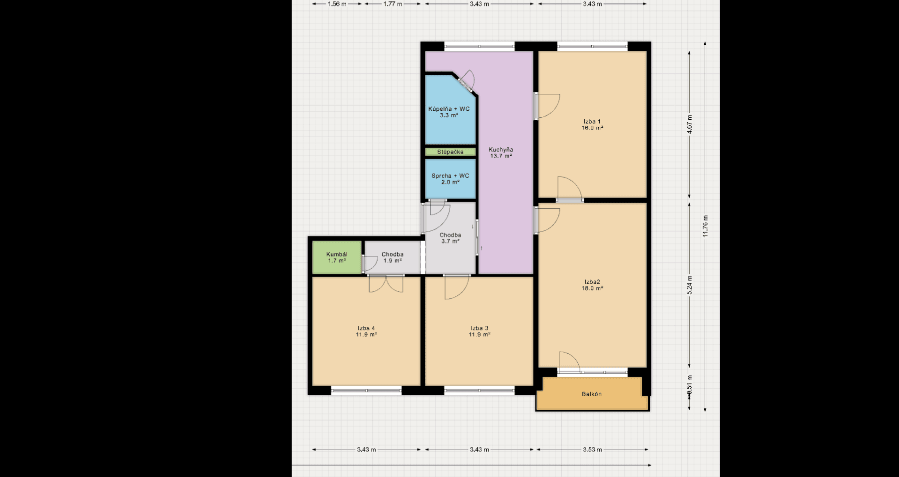 Predaj bytu 4-izbový 91 m², Fatranská, Žilina, Žilinský kraj Predaj bytu 4-izbový 91 m², Fatranská, Žilina, Žilinský kraj