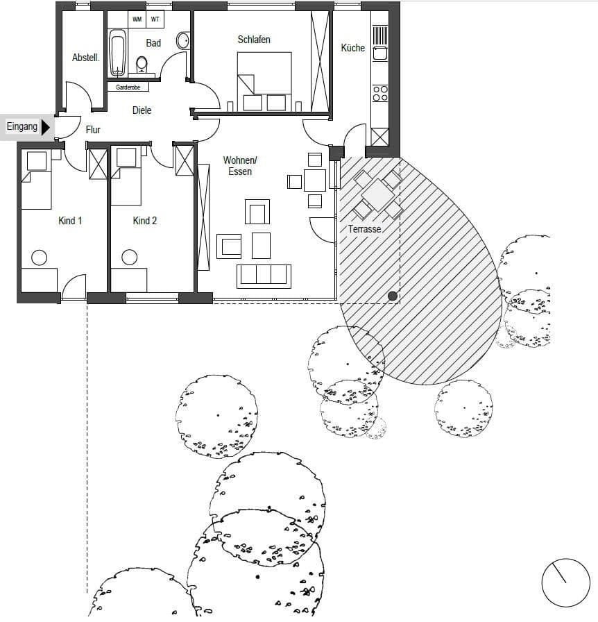 Prenájom bytu 4-izbový 91 m², Zum Guten Hirten, Ibbenbüren, Severné Porýnie - Westfálsko Prenájom bytu 4-izbový 91 m², Zum Guten Hirten, Ibbenbüren, Severné Porýnie - Westfálsko