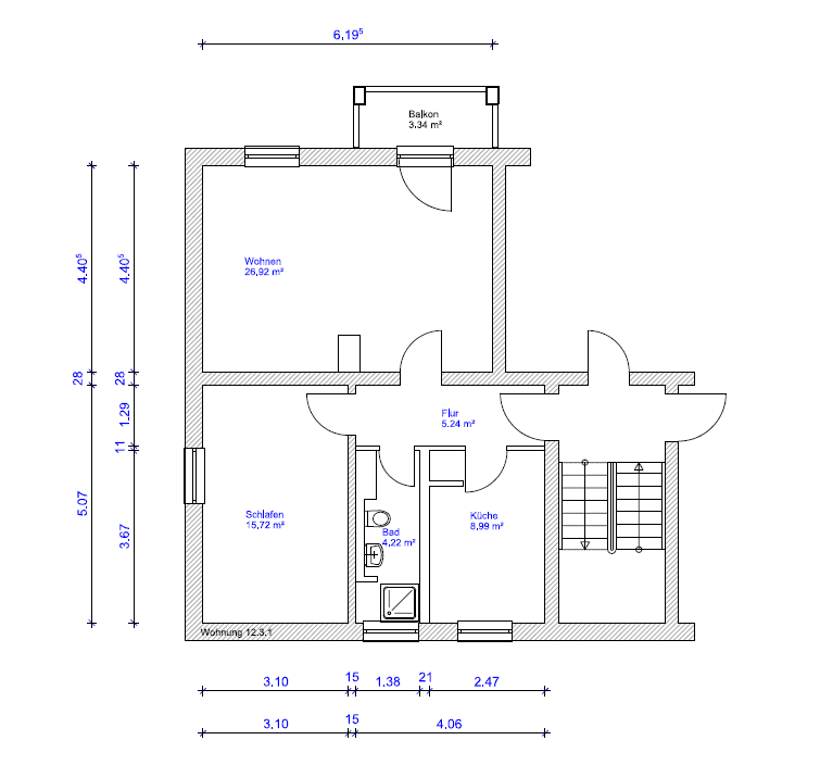 Prenájom bytu 2-izbový 64 m², Eisnerstraße 12, Magdeburg, Sasko-Anhaltsko Prenájom bytu 2-izbový 64 m², Eisnerstraße 12, Magdeburg, Sasko-Anhaltsko