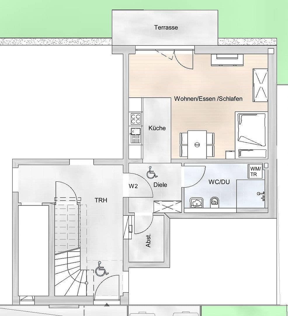 Prenájom bytu 1-izbový 45 m², Glöcklehofweg 24, Bad Krozingen, Bádensko-Wurttembersko Prenájom bytu 1-izbový 45 m², Glöcklehofweg 24, Bad Krozingen, Bádensko-Wurttembersko