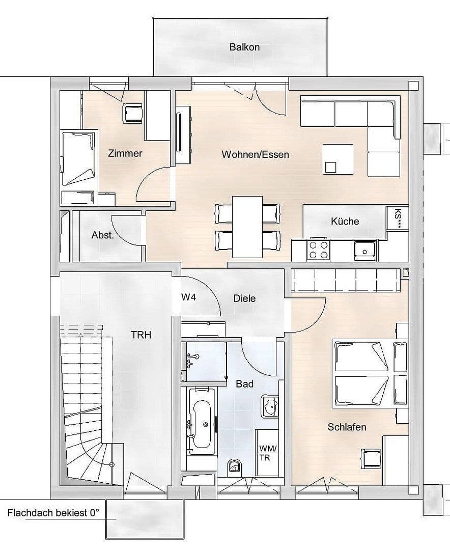 Prenájom bytu 3-izbový 74 m², Glöcklehofweg 24, Bad Krozingen, Bádensko-Wurttembersko Prenájom bytu 3-izbový 74 m², Glöcklehofweg 24, Bad Krozingen, Bádensko-Wurttembersko