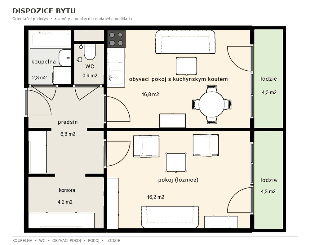 Predaj bytu 2-izbový 47 m², Štúrova, Praha, Praha Predaj bytu 2-izbový 47 m², Štúrova, Praha, Praha