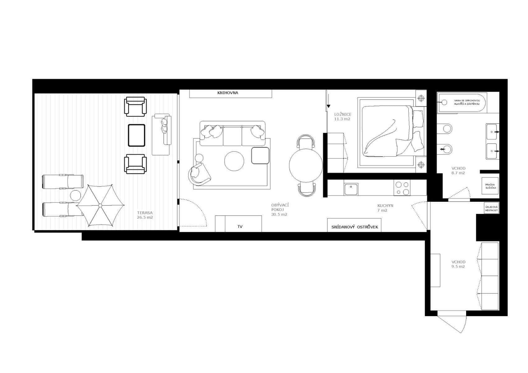 Predaj bytu 2-izbový 67 m², Jinonická, Praha, Praha Predaj bytu 2-izbový 67 m², Jinonická, Praha, Praha