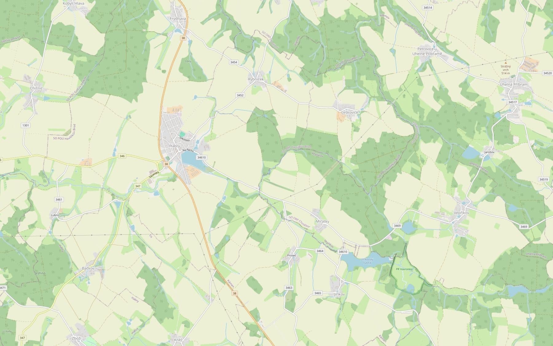 Predaj pozemku 7.386 m², Vepříkov, Kraj Vysočina Predaj pozemku 7.386 m², Vepříkov, Kraj Vysočina