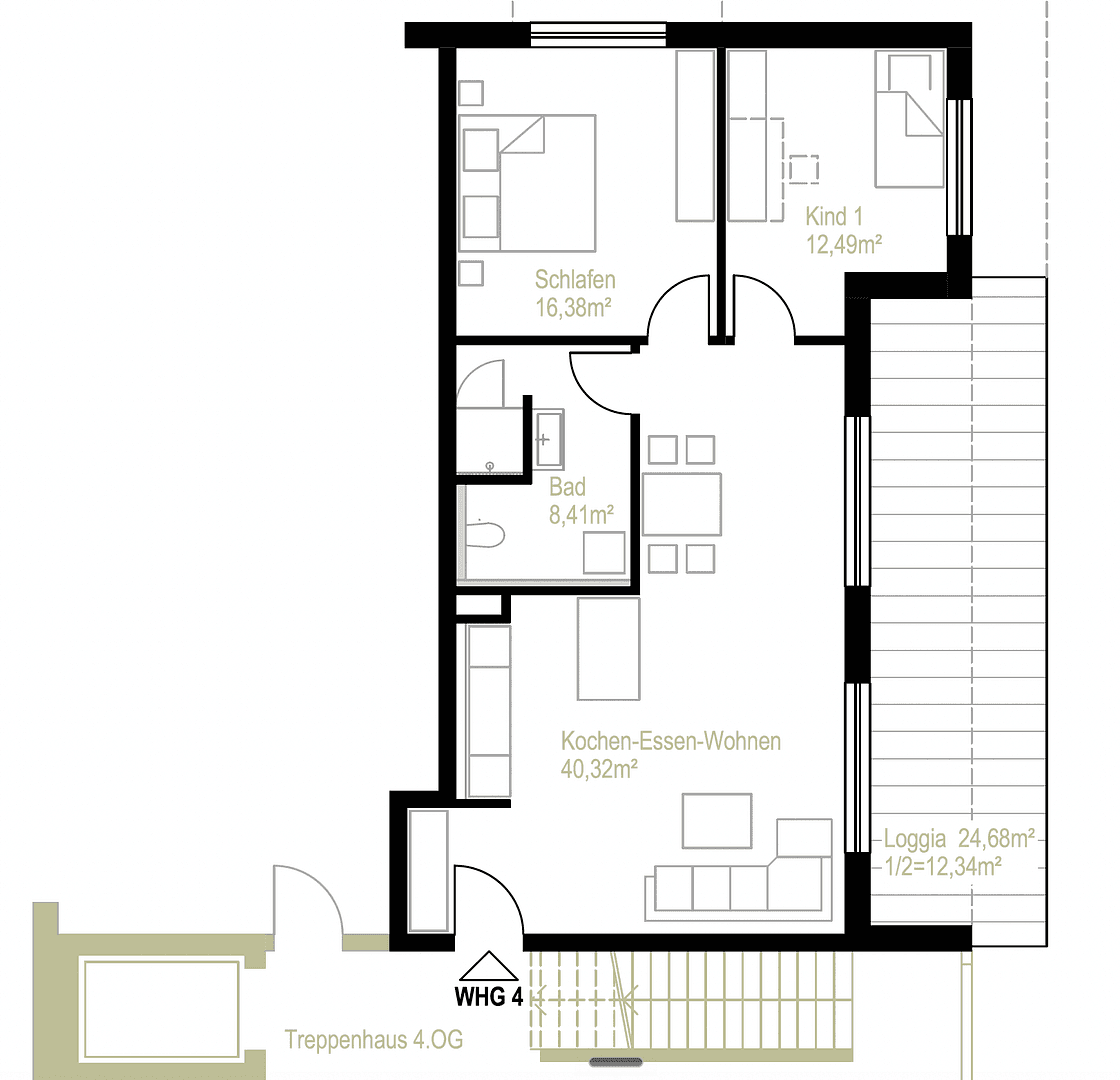 Prenájom bytu 3-izbový 90 m², Müllerstr. 19, Augsburg, Bavorsko Prenájom bytu 3-izbový 90 m², Müllerstr. 19, Augsburg, Bavorsko