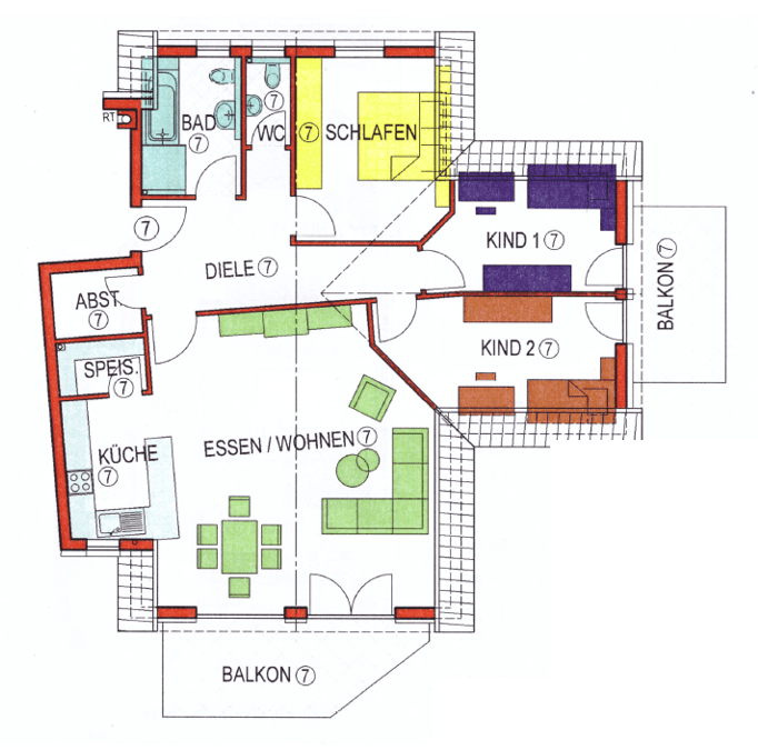 Prenájom bytu 4-izbový 117 m², Hauptstraße 31, Erlenbach, Bádensko-Wurttembersko Prenájom bytu 4-izbový 117 m², Hauptstraße 31, Erlenbach, Bádensko-Wurttembersko