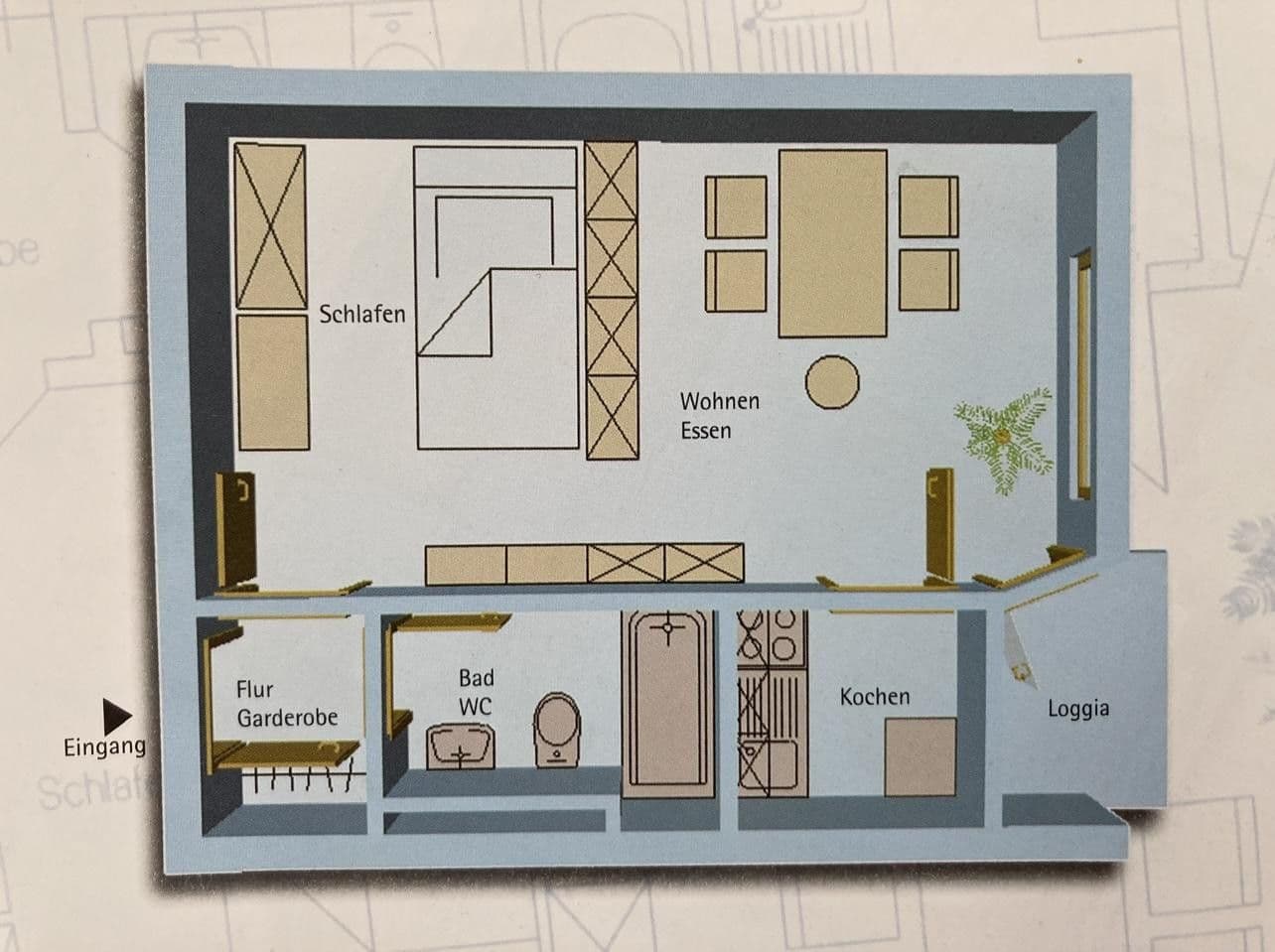 Prenájom bytu 1-izbový 33 m², Stresemannallee 63, Frankfurt am Main, Hesensko Prenájom bytu 1-izbový 33 m², Stresemannallee 63, Frankfurt am Main, Hesensko