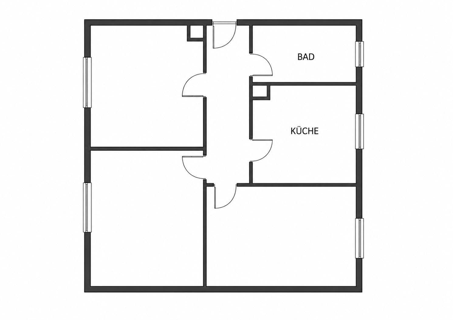 Prenájom bytu 3-izbový 67 m², An der Bamburg 14, Klütz, Meklenbursko-Predpomoransko Prenájom bytu 3-izbový 67 m², An der Bamburg 14, Klütz, Meklenbursko-Predpomoransko