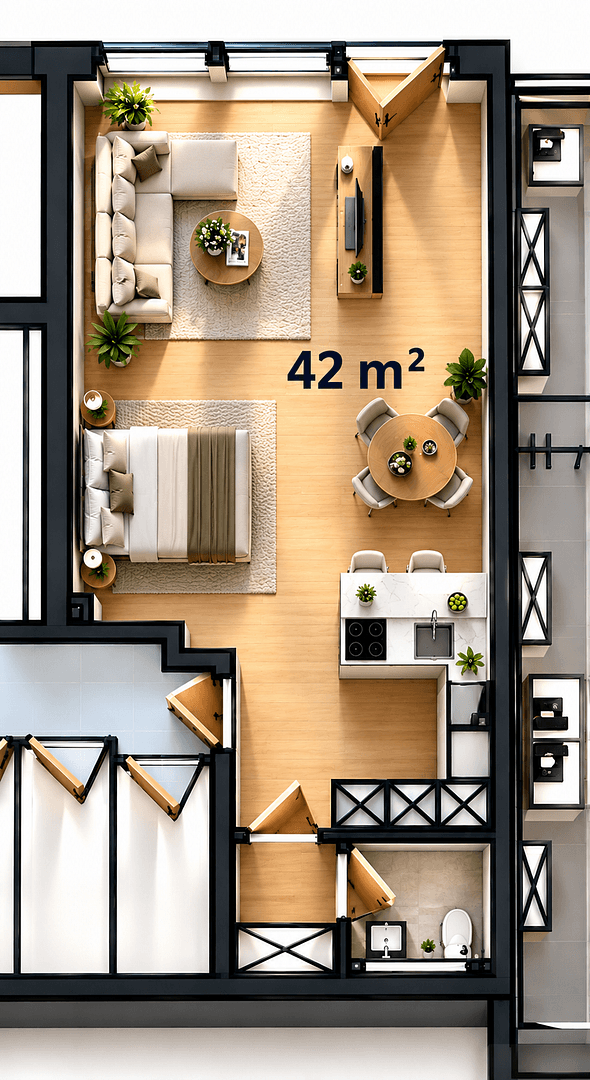 Predaj bytu 1-izbový 45 m², Bergstrasse 17d, Rehling, Bavorsko Predaj bytu 1-izbový 45 m², Bergstrasse 17d, Rehling, Bavorsko