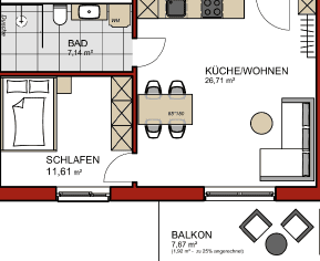 Prenájom bytu 2-izbový 50 m², Westpreußenring 55, Lübeck, Šlezvicko-Holštajnsko Prenájom bytu 2-izbový 50 m², Westpreußenring 55, Lübeck, Šlezvicko-Holštajnsko
