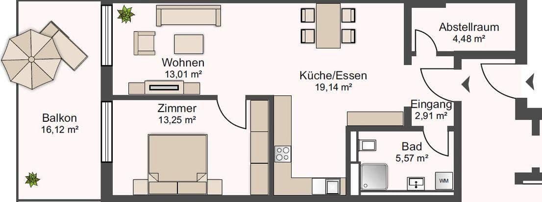 Prenájom bytu 2-izbový 67 m², Mohlstrasse 3, Aalen, Bádensko-Wurttembersko Prenájom bytu 2-izbový 67 m², Mohlstrasse 3, Aalen, Bádensko-Wurttembersko