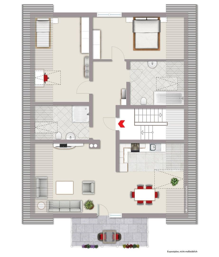 Prenájom bytu 3-izbový 85 m², Hainburg, Hesensko Prenájom bytu 3-izbový 85 m², Hainburg, Hesensko