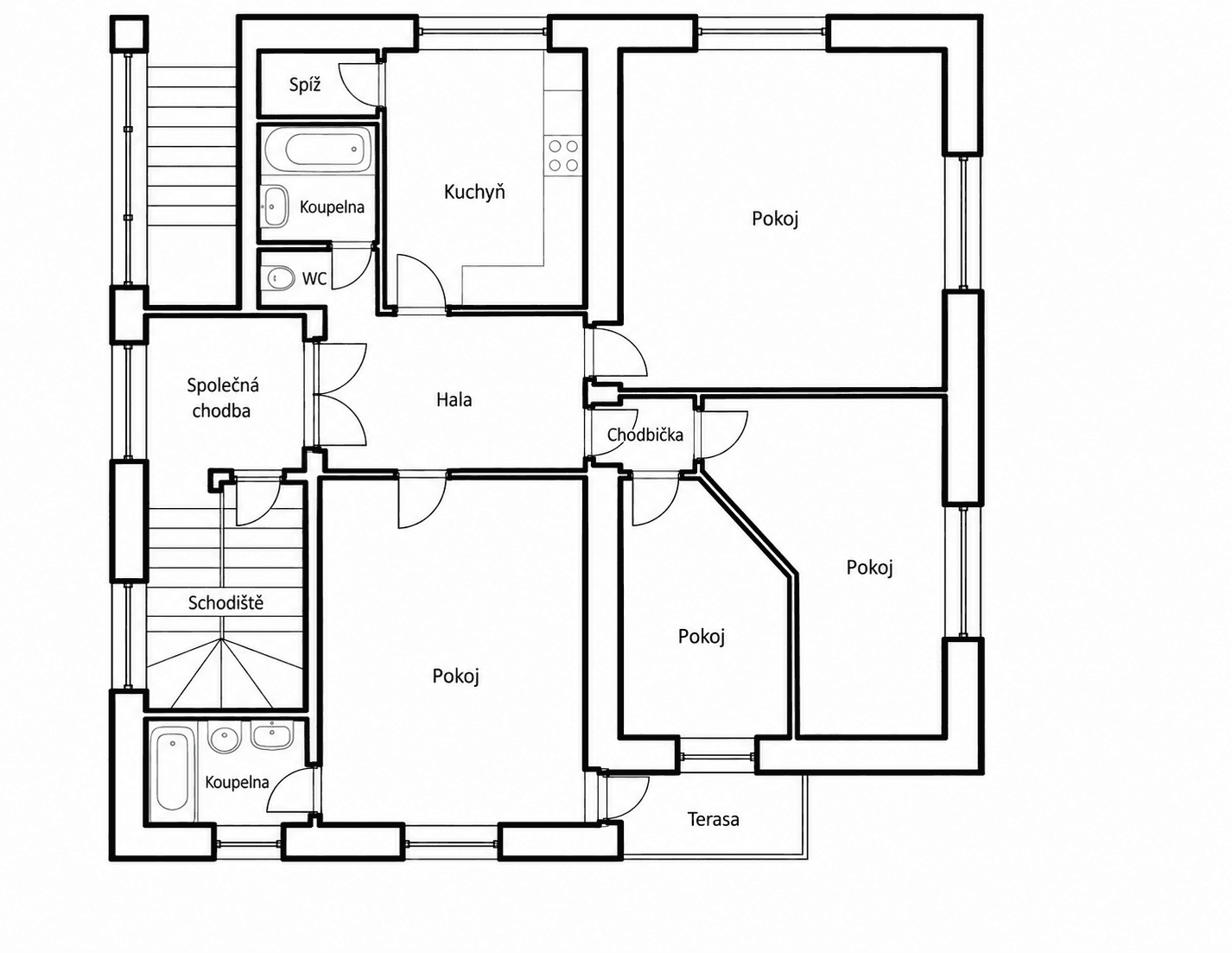 Prenájom bytu 4-izbový 95 m², Bedřicha Smetany, Český Brod, Středočeský kraj Prenájom bytu 4-izbový 95 m², Bedřicha Smetany, Český Brod, Středočeský kraj