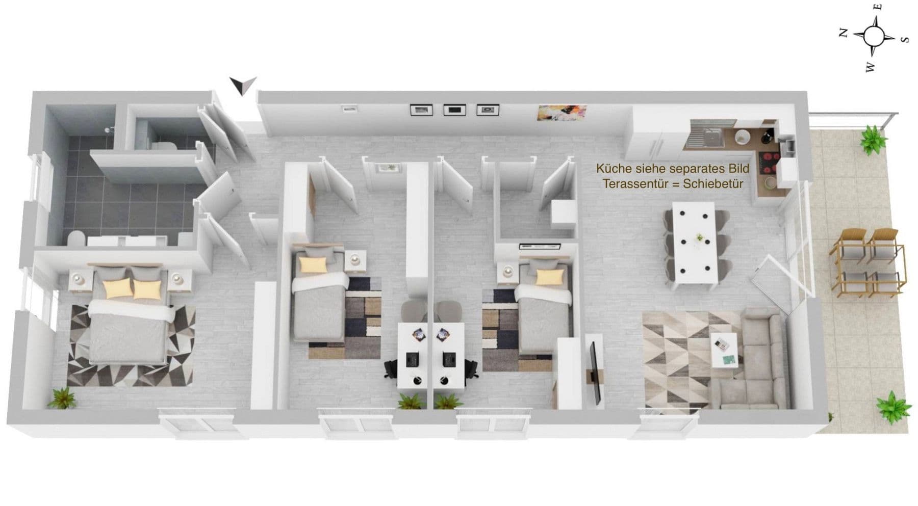 Prenájom bytu 4-izbový 106 m², Gäustraße 24, Rottenburg am Neckar, Bádensko-Wurttembersko Prenájom bytu 4-izbový 106 m², Gäustraße 24, Rottenburg am Neckar, Bádensko-Wurttembersko