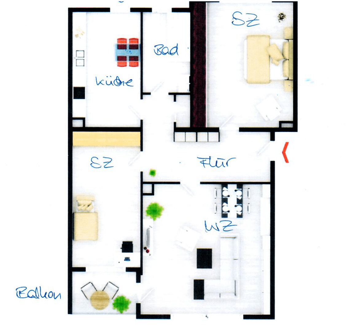 Prenájom bytu 3-izbový 75 m², Ravensberger Str. 91, Wuppertal, Severné Porýnie - Westfálsko Prenájom bytu 3-izbový 75 m², Ravensberger Str. 91, Wuppertal, Severné Porýnie - Westfálsko