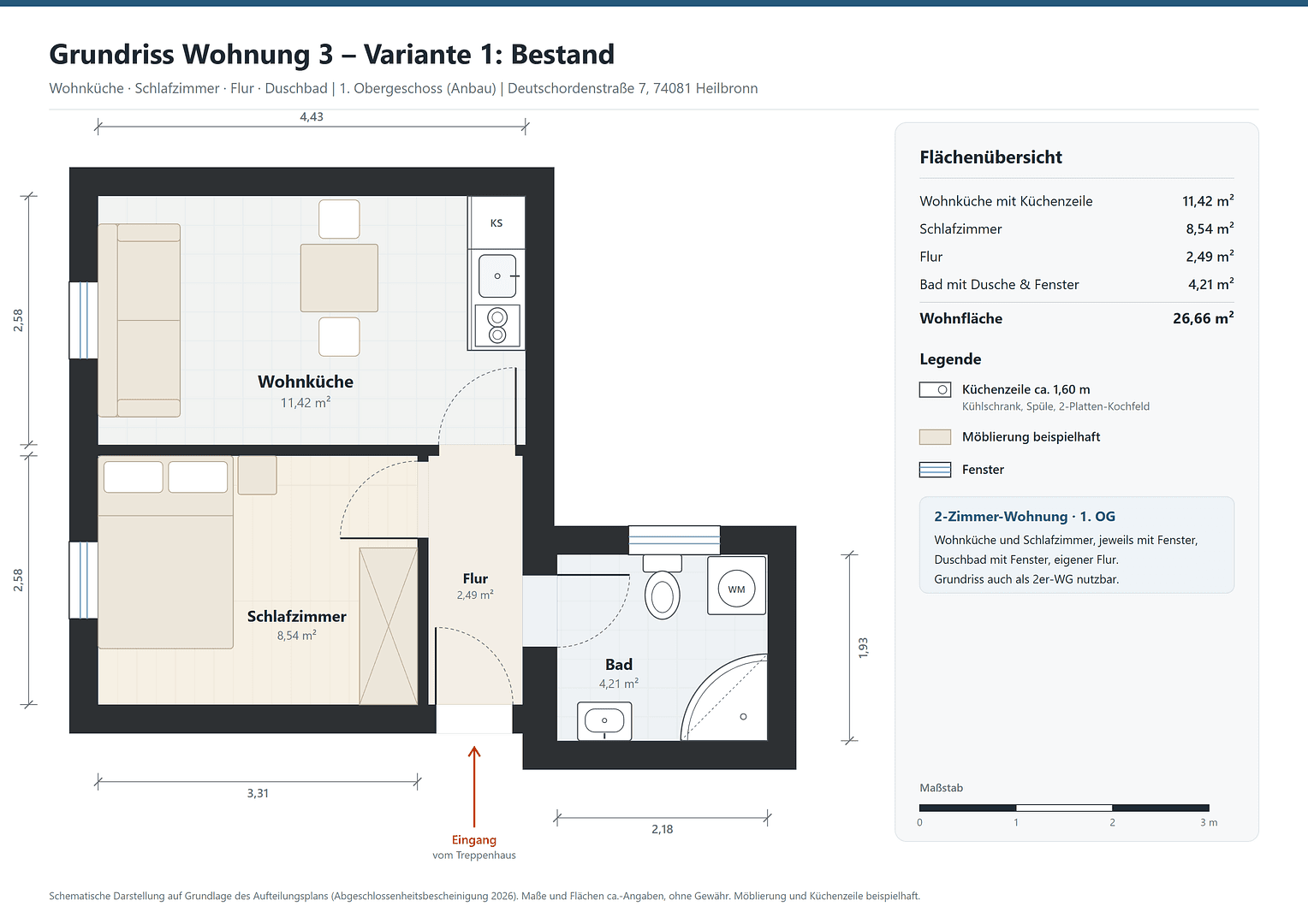 Predaj bytu 1-izbový 27 m², Heilbronn, Bádensko-Wurttembersko Predaj bytu 1-izbový 27 m², Heilbronn, Bádensko-Wurttembersko