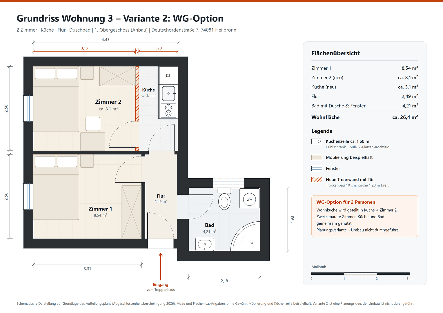 Predaj bytu 1-izbový 27 m², Heilbronn, Bádensko-Wurttembersko Predaj bytu 1-izbový 27 m², Heilbronn, Bádensko-Wurttembersko