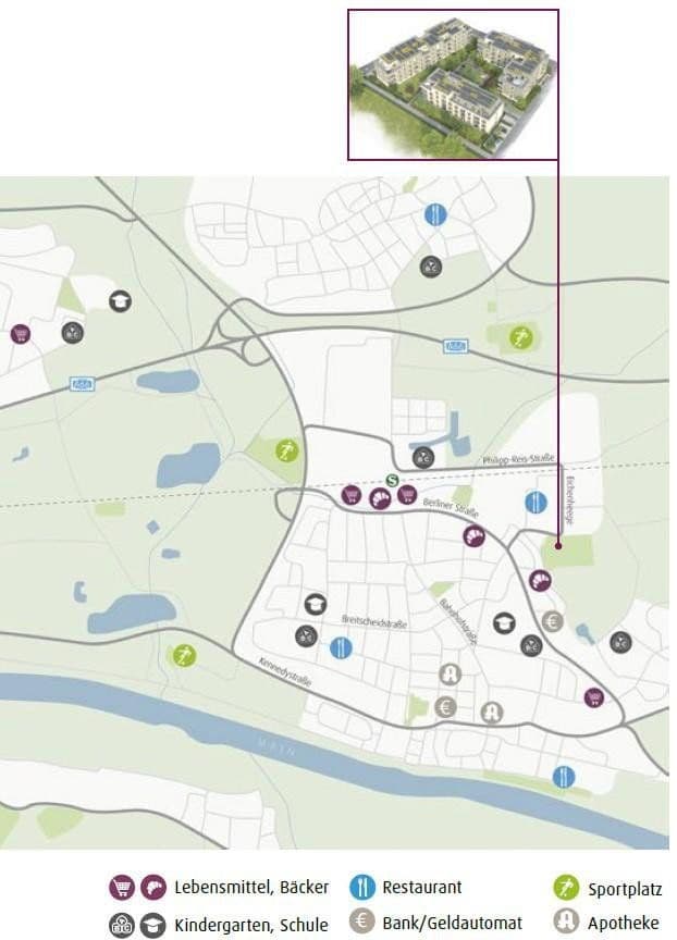 Prenájom bytu 2-izbový 66 m², Herbert-Belser-Ring 2, Maintal, Hesensko Prenájom bytu 2-izbový 66 m², Herbert-Belser-Ring 2, Maintal, Hesensko