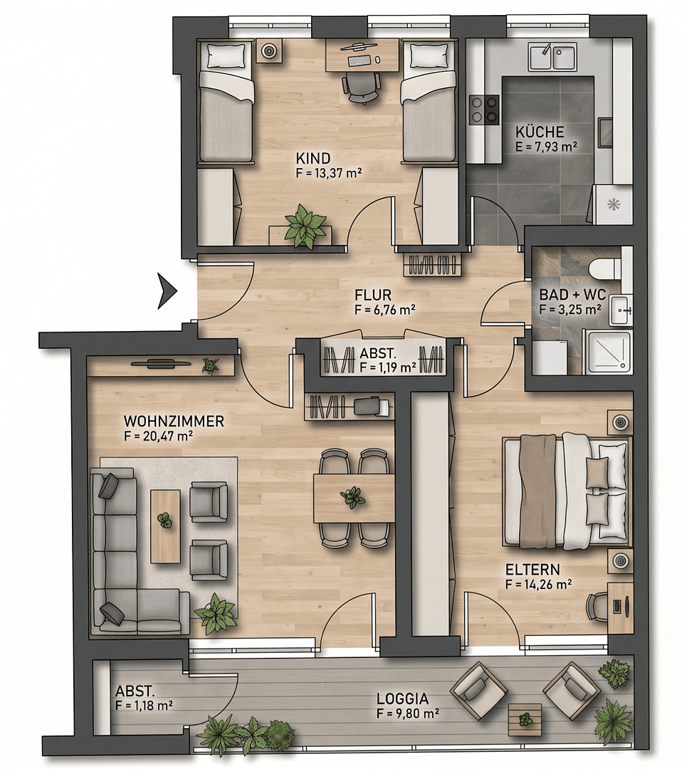 Predaj bytu 3-izbový 70 m², München, Bavorsko Predaj bytu 3-izbový 70 m², München, Bavorsko