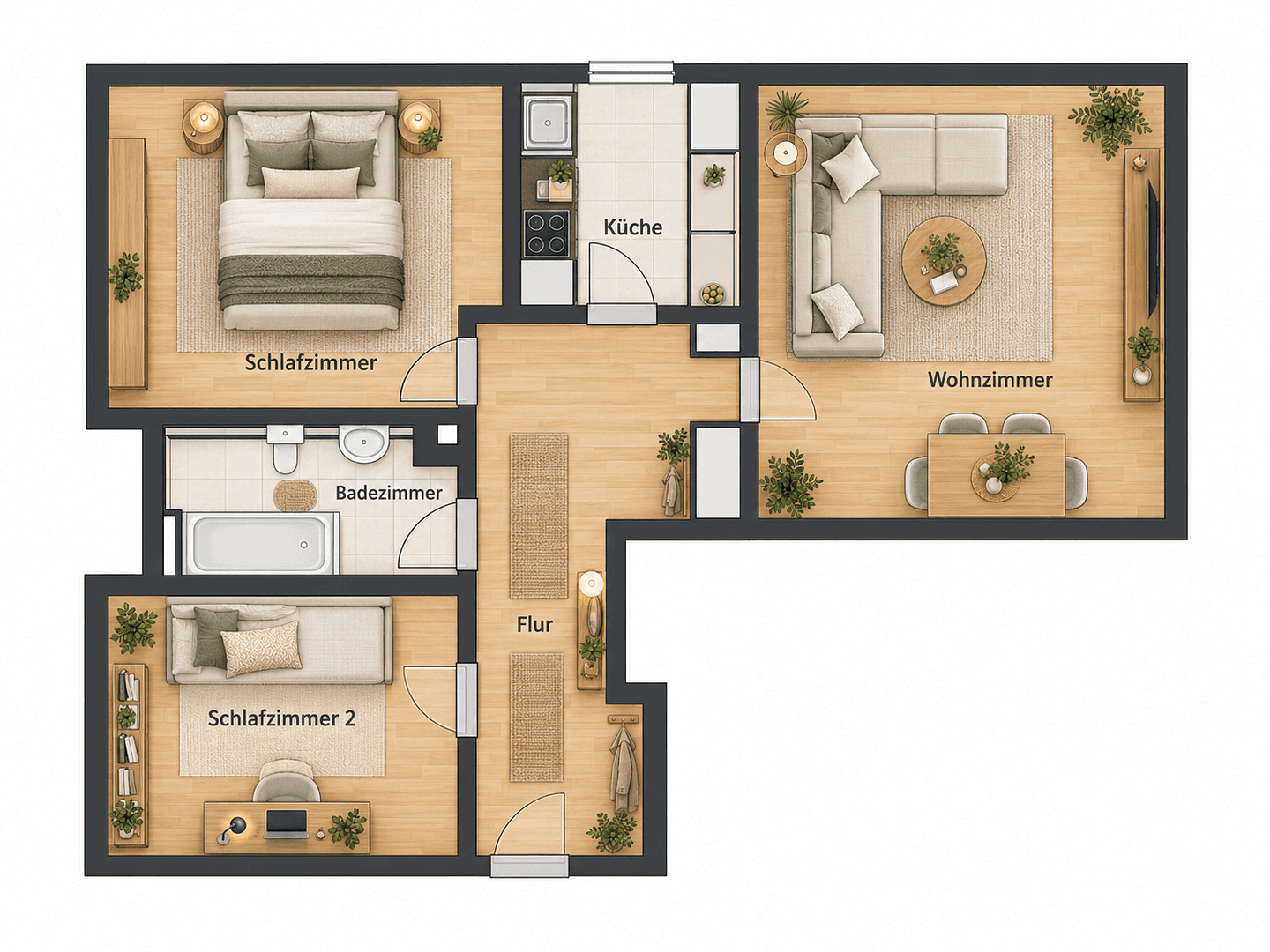 Prenájom bytu 3-izbový 58 m², Rhönstraße 4, Friedrichsdorf, Hesensko Prenájom bytu 3-izbový 58 m², Rhönstraße 4, Friedrichsdorf, Hesensko