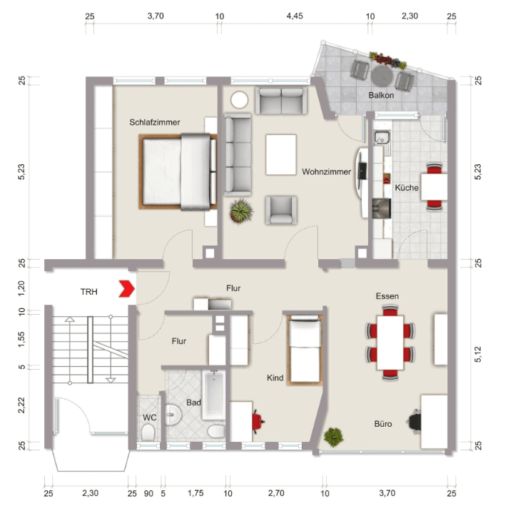 Prenájom bytu 4-izbový 97 m², Karolingerstraße 5, Pforzheim, Bádensko-Wurttembersko Prenájom bytu 4-izbový 97 m², Karolingerstraße 5, Pforzheim, Bádensko-Wurttembersko