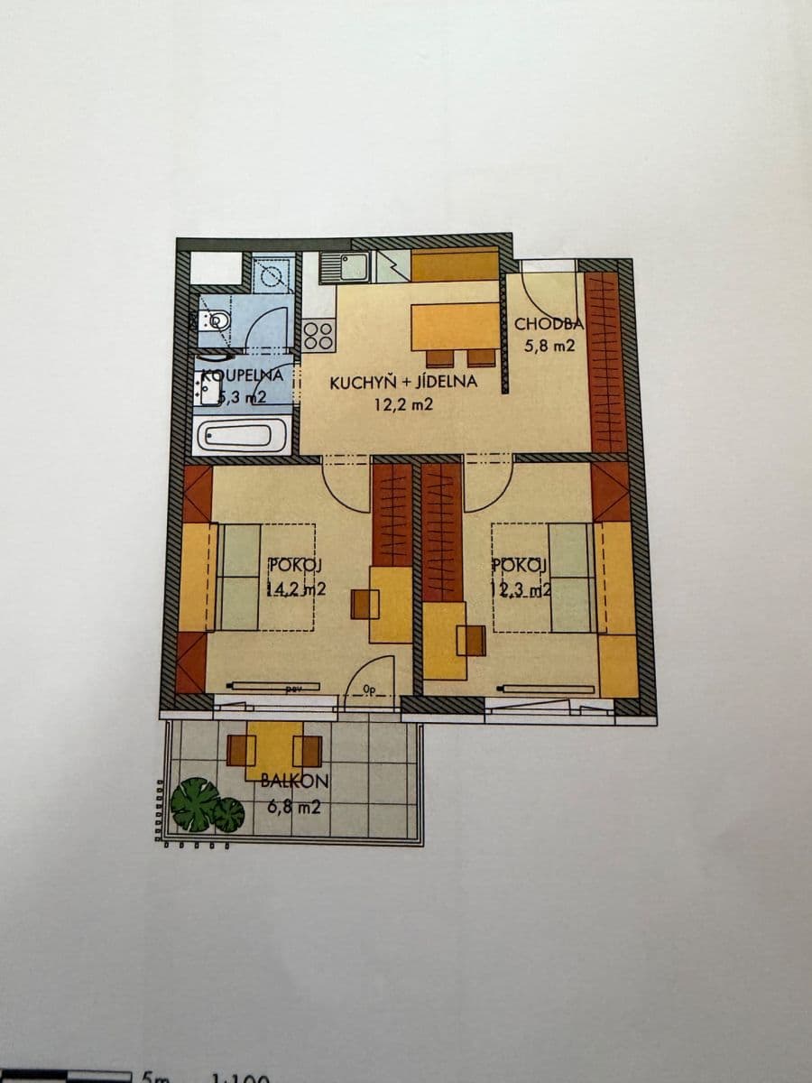 Prenájom bytu 2-izbový 52 m², Voskovcova, Praha, Praha Prenájom bytu 2-izbový 52 m², Voskovcova, Praha, Praha