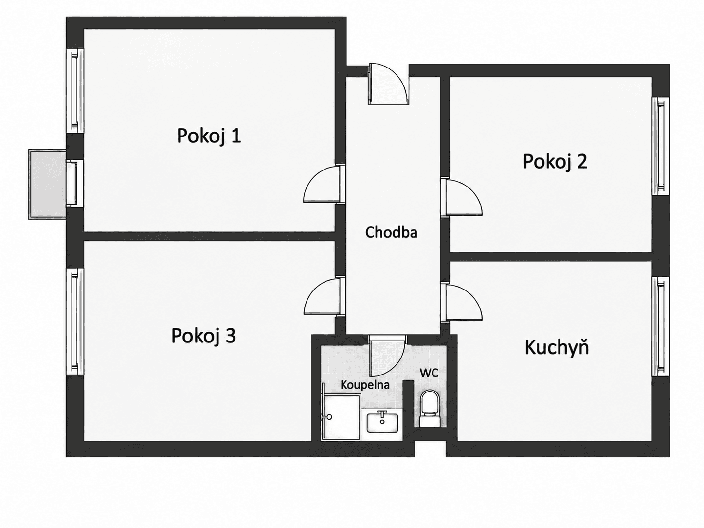 Predaj bytu 3-izbový 69 m², Slavkovská, Bučovice, Jihomoravský kraj Predaj bytu 3-izbový 69 m², Slavkovská, Bučovice, Jihomoravský kraj
