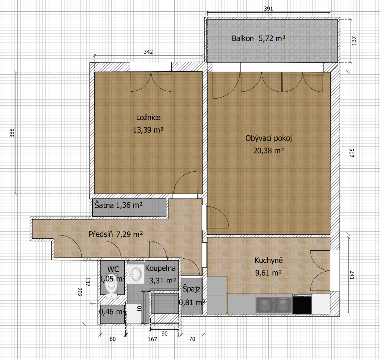 Prenájom bytu 2-izbový 64 m², Kárníkova, Brno, Jihomoravský kraj Prenájom bytu 2-izbový 64 m², Kárníkova, Brno, Jihomoravský kraj