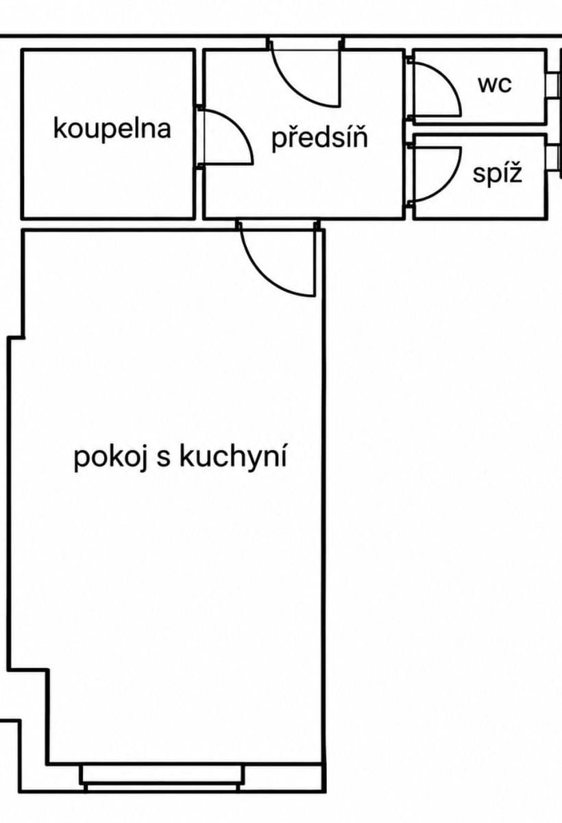 Prenájom bytu Garsoniéra 31 m², Ondříčkova, Praha, Praha Prenájom bytu Garsoniéra 31 m², Ondříčkova, Praha, Praha