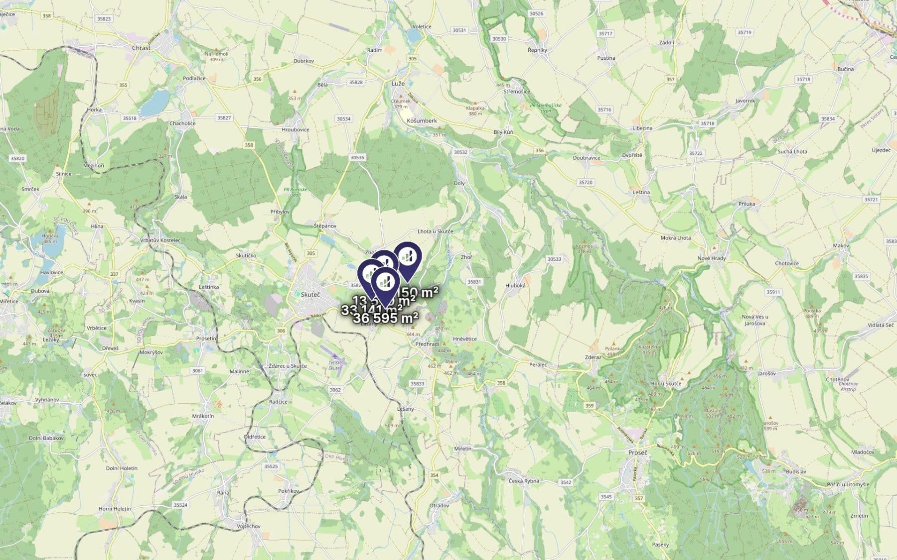 Predaj pozemku 15.576 m², Skuteč, Pardubický kraj Predaj pozemku 15.576 m², Skuteč, Pardubický kraj