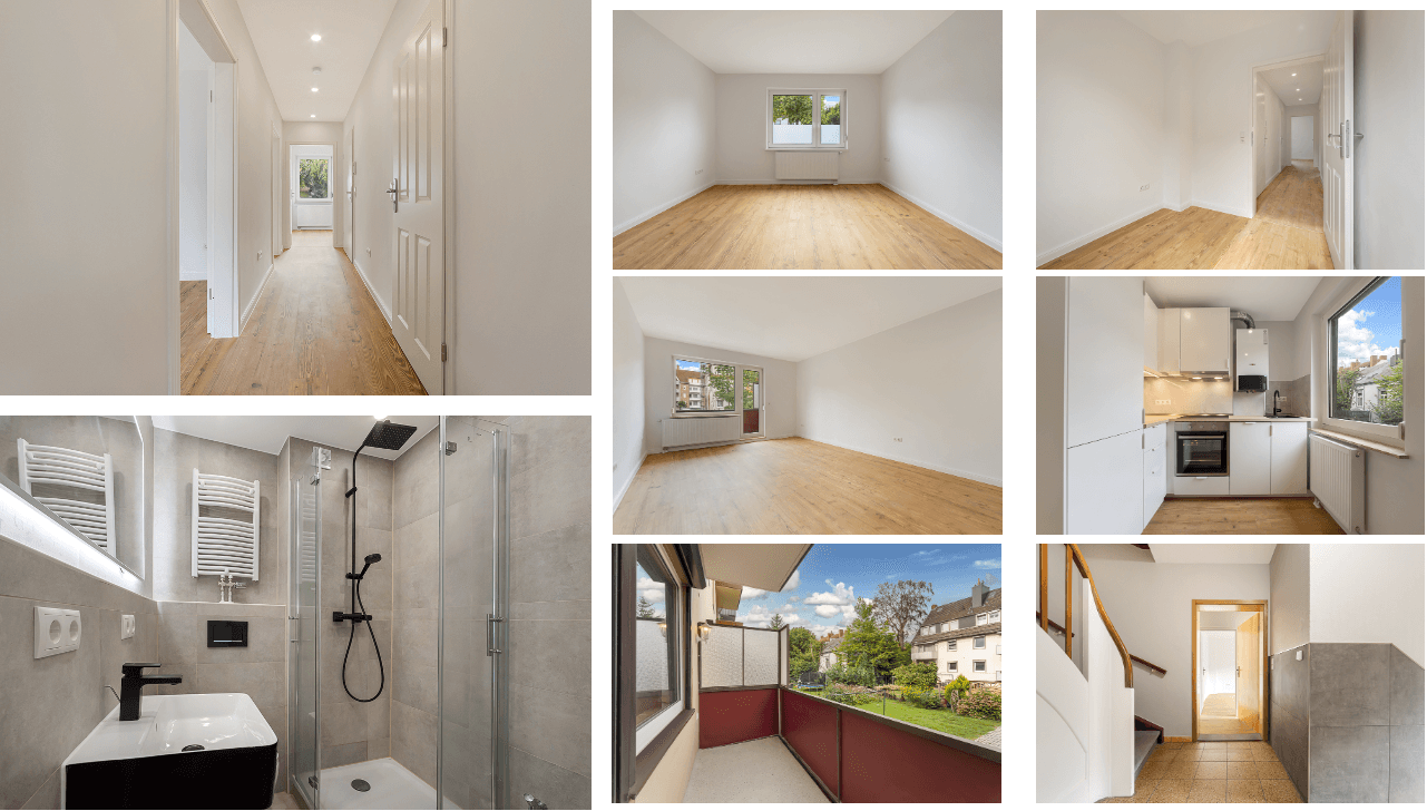 Prenájom bytu 3-izbový 63 m², Bremen, Brémy Prenájom bytu 3-izbový 63 m², Bremen, Brémy