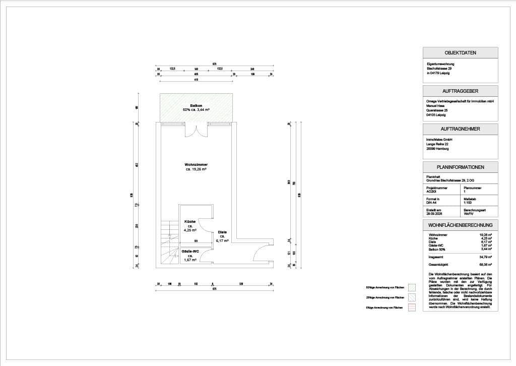 Prenájom bytu 2-izbový 69 m², Bischofstraße 29, Leipzig, Sasko Prenájom bytu 2-izbový 69 m², Bischofstraße 29, Leipzig, Sasko