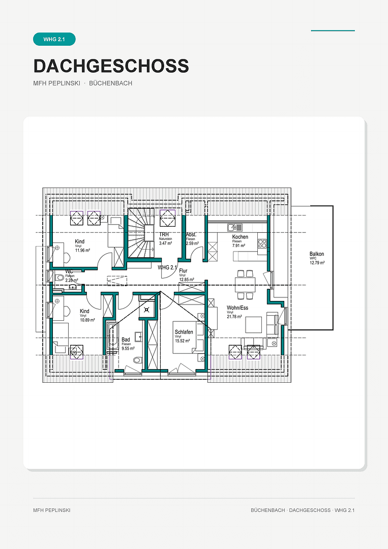 Prenájom bytu 4-izbový 108 m², Lehmgrubenweg 12, Erlangen, Bavorsko Prenájom bytu 4-izbový 108 m², Lehmgrubenweg 12, Erlangen, Bavorsko