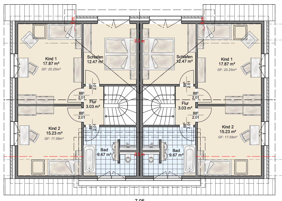 Prenájom domu 132 m², pozemok 360 m², Bergstrasse 12 b und c, Welle, Dolné Sasko Prenájom domu 132 m², pozemok 360 m², Bergstrasse 12 b und c, Welle, Dolné Sasko