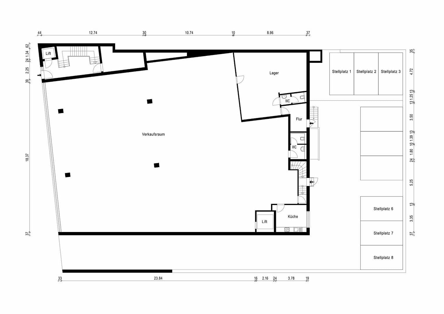 Prenájom nebytového priestoru 605 m², Hauptstraße 154, Heiligenhaus, Severné Porýnie - Westfálsko Prenájom nebytového priestoru 605 m², Hauptstraße 154, Heiligenhaus, Severné Porýnie - Westfálsko