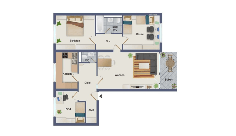 Prenájom bytu 4-izbový 93 m², Max Beckmann Str, Karlsruhe, Bádensko-Wurttembersko Prenájom bytu 4-izbový 93 m², Max Beckmann Str, Karlsruhe, Bádensko-Wurttembersko