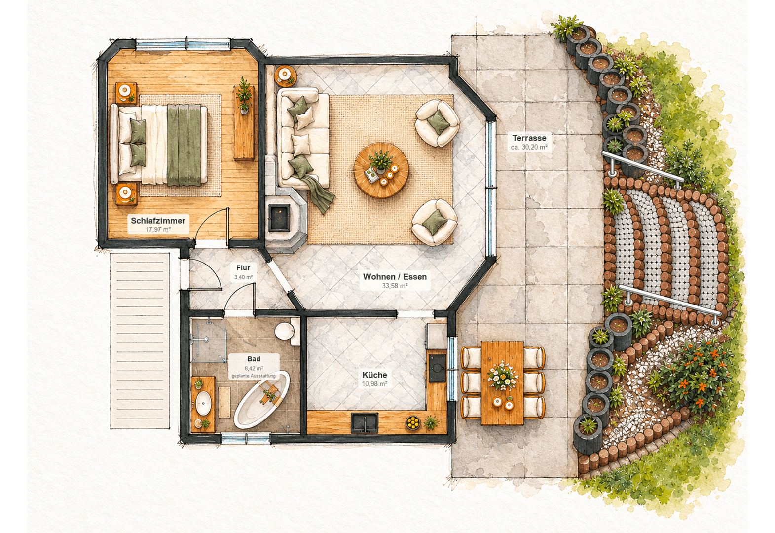 Prenájom bytu 2-izbový 90 m², Am Kokturkanal, Bad Oeynhausen, Severné Porýnie - Westfálsko Prenájom bytu 2-izbový 90 m², Am Kokturkanal, Bad Oeynhausen, Severné Porýnie - Westfálsko